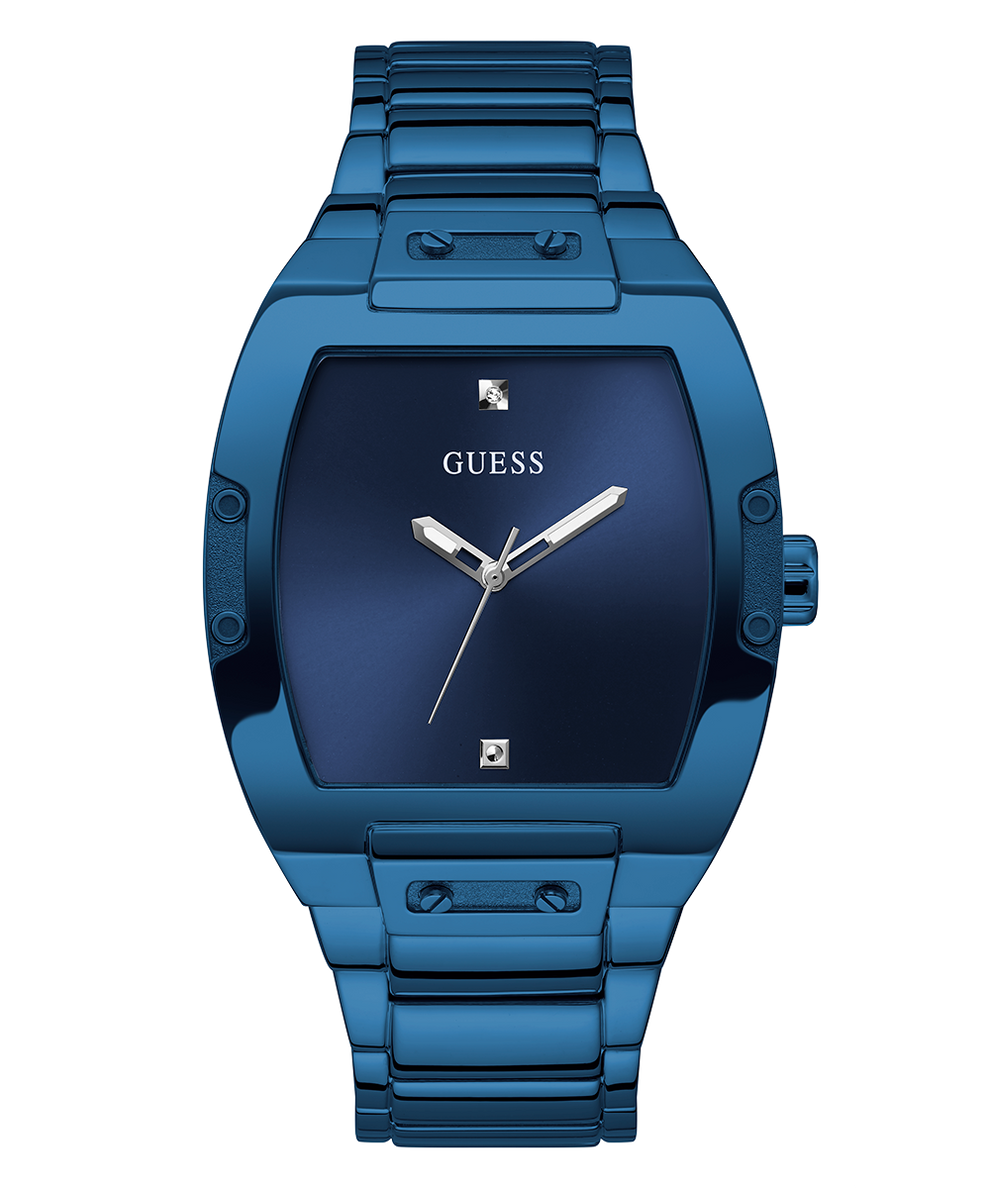 Guess Phoenix Blue Dial Blue Steel Strap Watch for Men  - GW0387G4