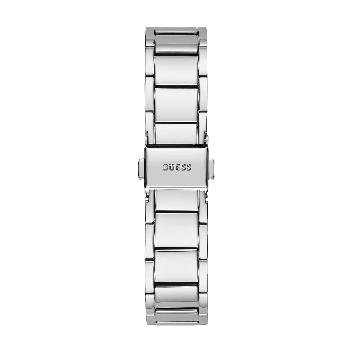 Guess Solstice Diamonds Silver Dial Silver Steel Strap Watch for Women - GW0403L1