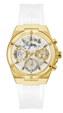 Guess Athena White Dial White Rubber Strap Watch for Women - GW0409L2