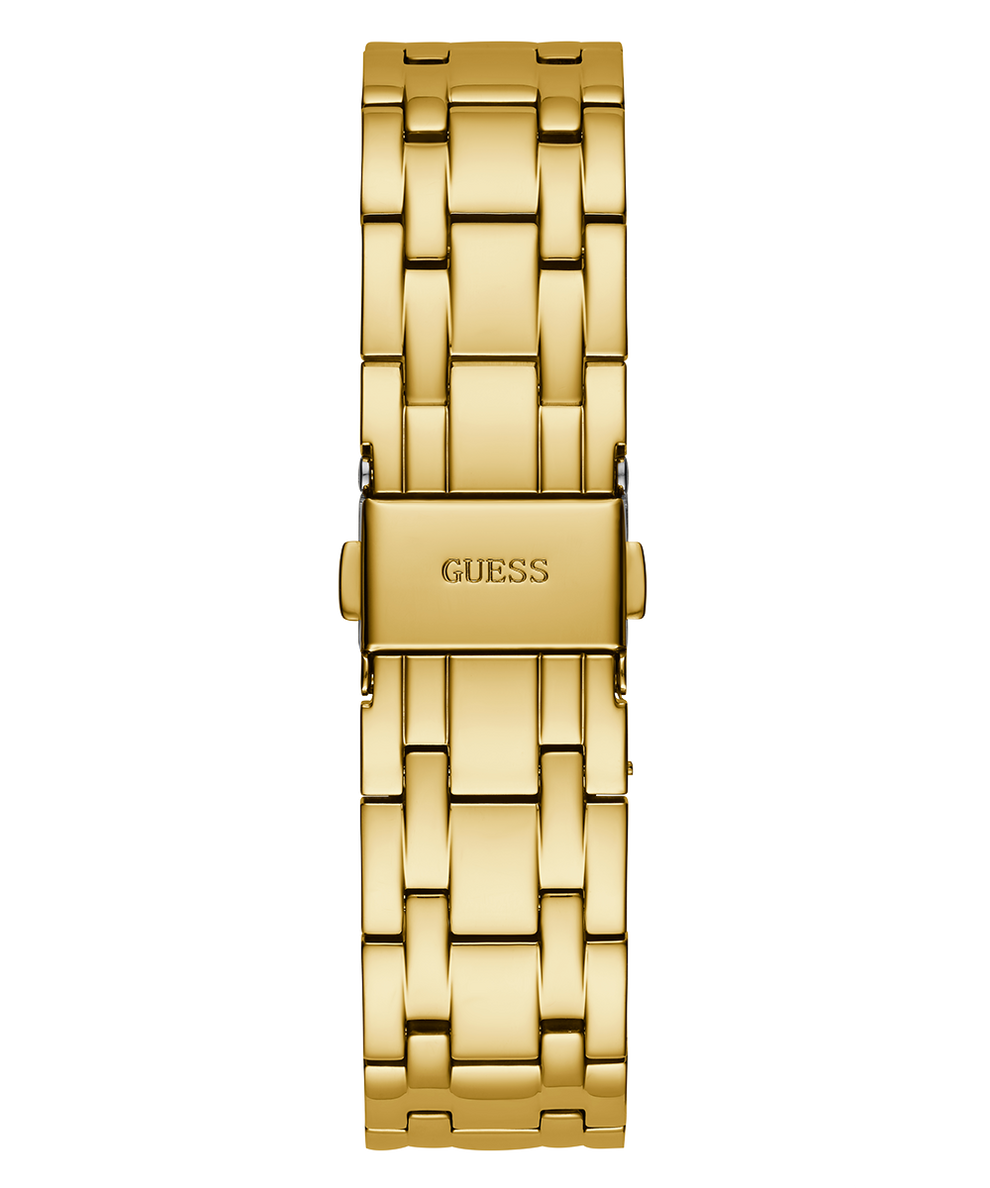 Guess Heiress Multifunction Diamonds Gold Dial Gold Steel Strap Watch for Women - GW0440L2