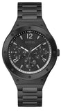 Guess Scope Multifunction Black Dial Black Steel Strap Watch for Men - GW0454G3