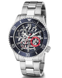 Guess Axle Multifunction Black Dial Silver Steel Strap Watch For Men - GW0488G1
