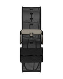 Guess Edge Chronograph Black Dial Black Leather Strap Watch For Men - GW0492G1