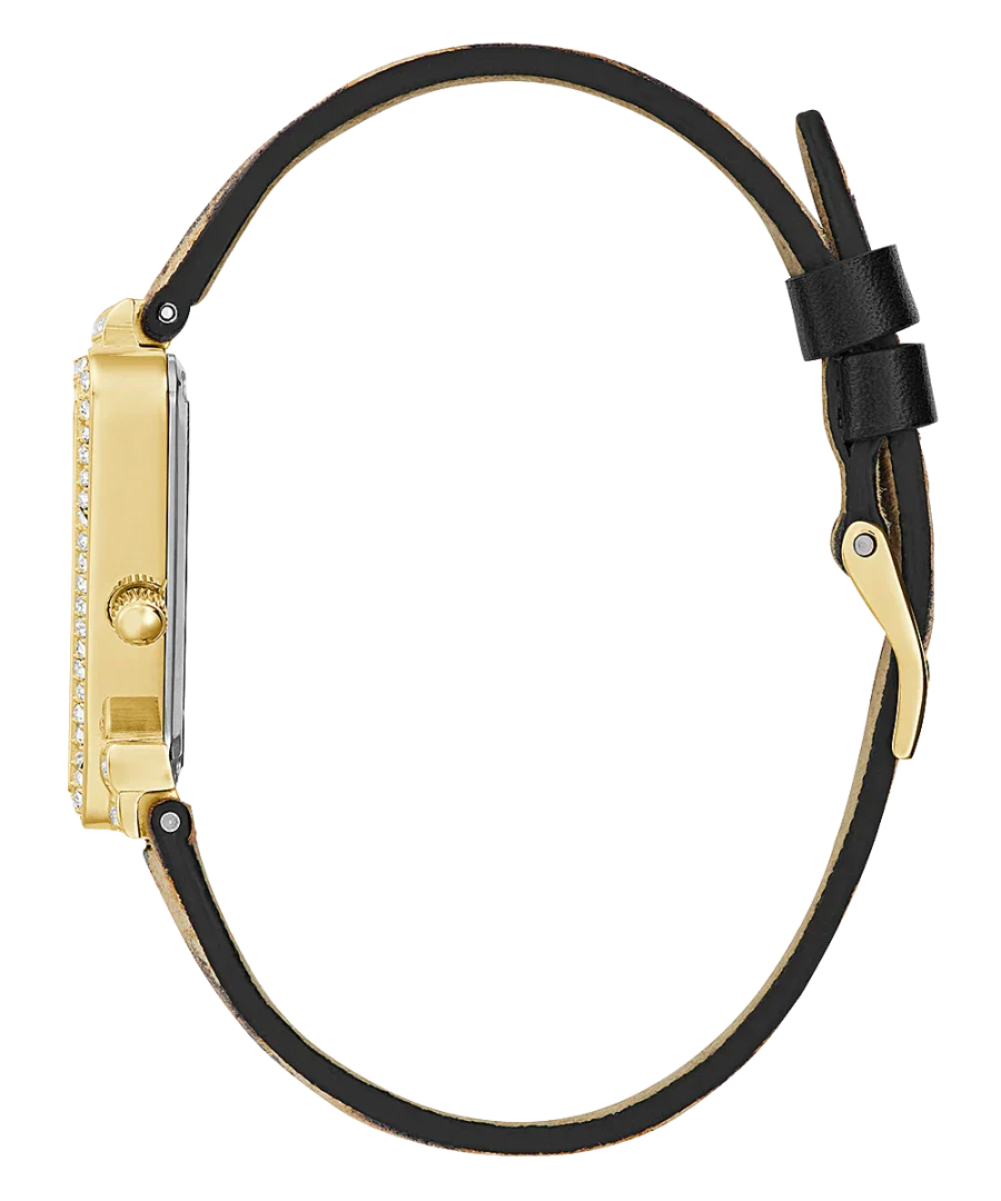 Guess Fame Quartz Animal Print Dial Multicolor Leather Strap Watch For Women - GW0504L3