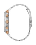 Guess Edge Chronograph Black Dial Silver Steel Strap Watch For Men - GW0539G1