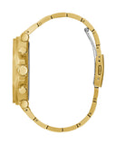 Guess Edge Chronograph Black Dial Gold Steel Strap Watch For Men - GW0539G2