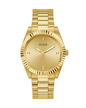 Guess Connoisseur Analog Gold Dial Gold Steel Strap Watch For Men - GW0542G2