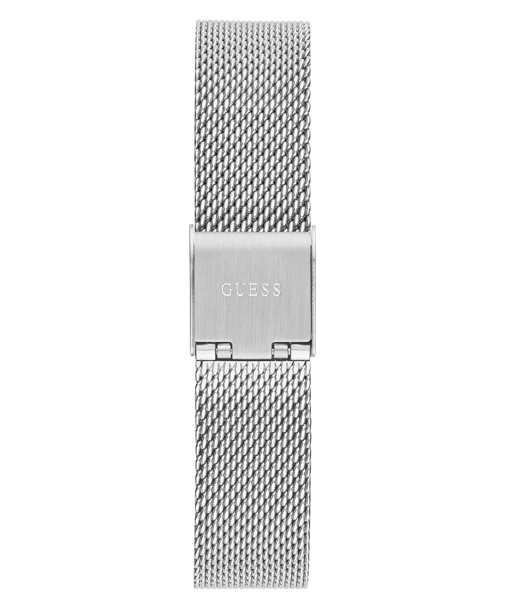 Guess Dream Crystals Silver Dial Silver Mesh Strap Watch For Women - GW0550L1