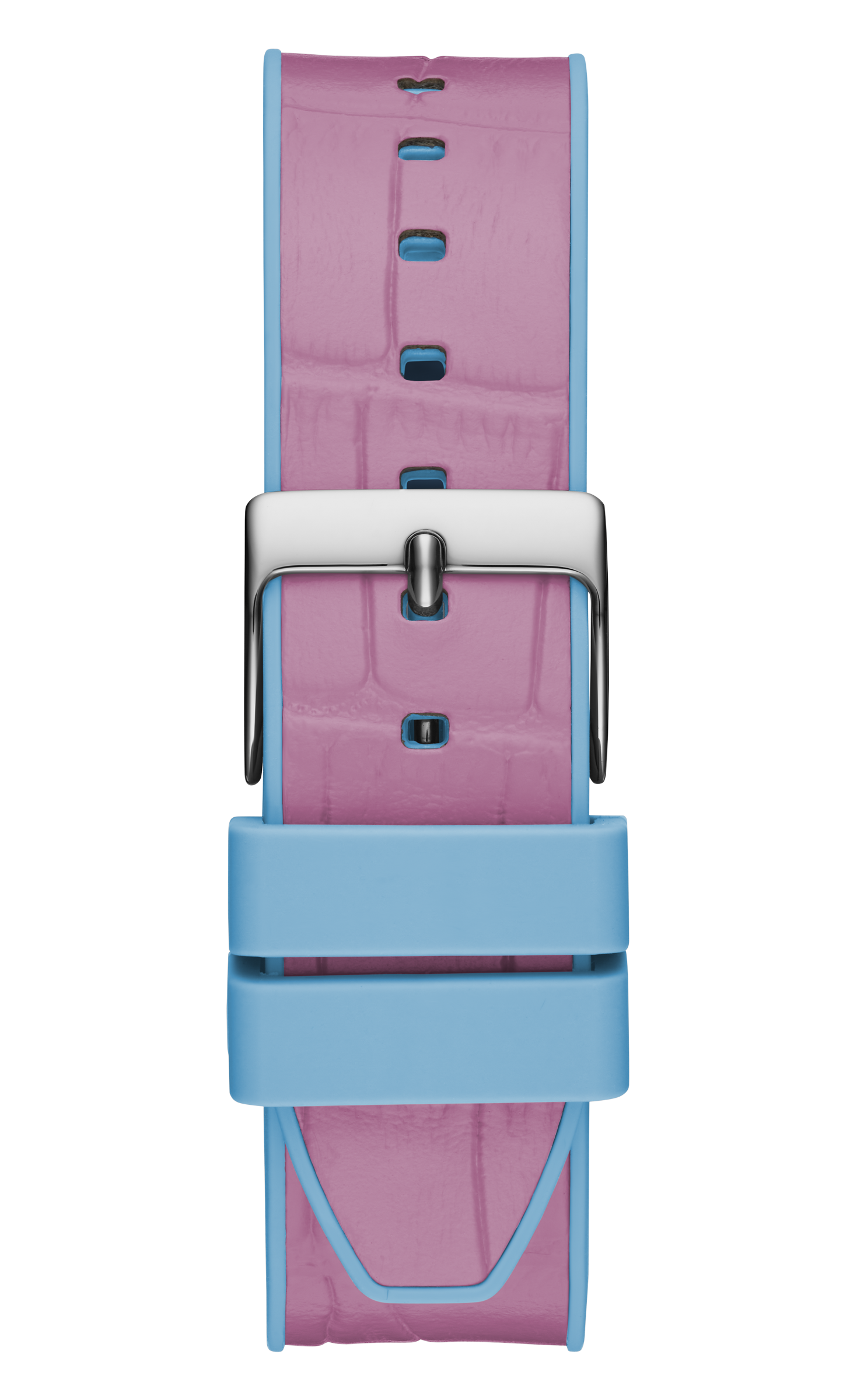 Guess Fusion Chronograph Pink Dial Pink Leather Strap Watch for Women - GW0553L5