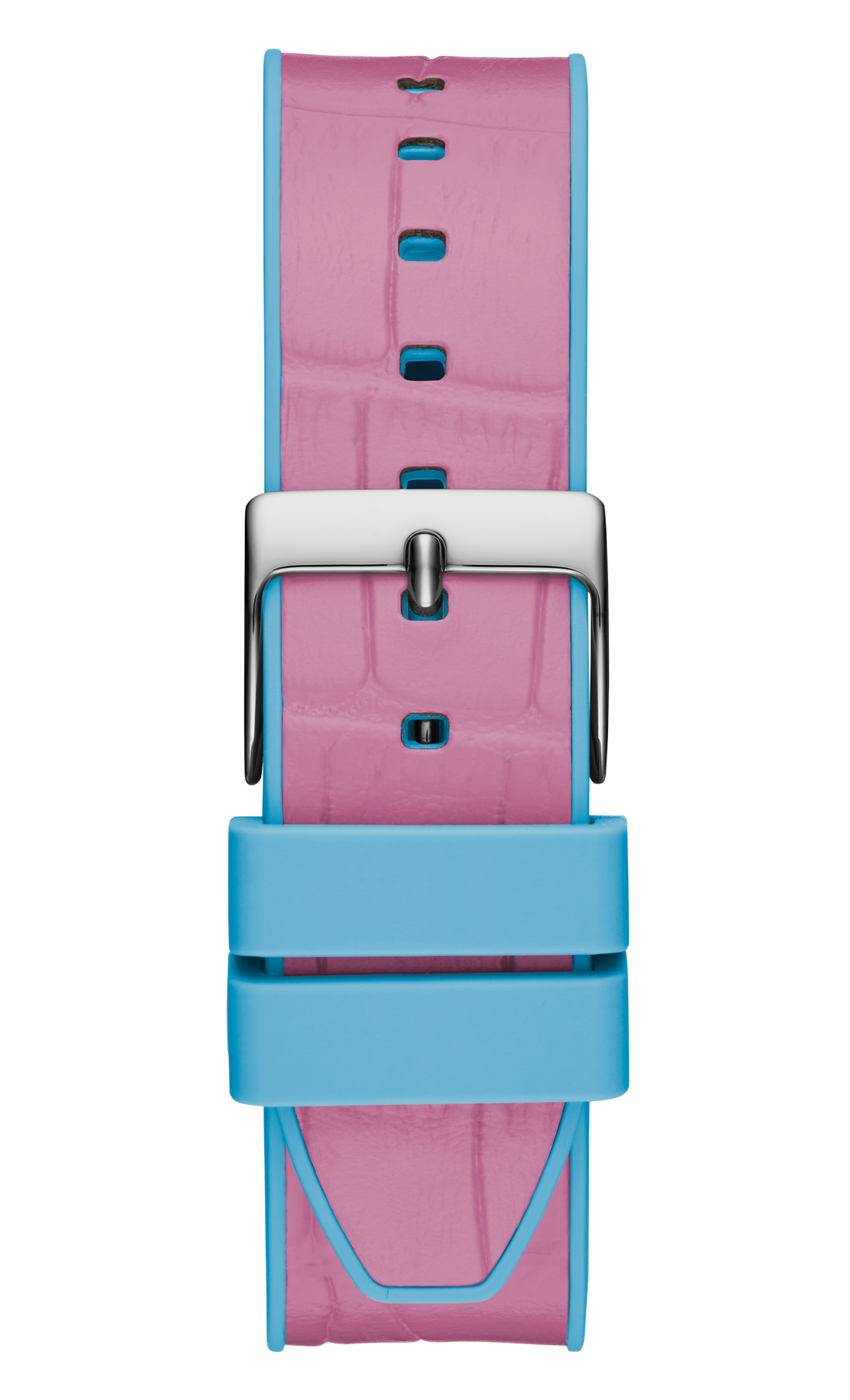 Guess Fusion Chronograph Pink Dial Pink Leather Strap Watch for Women - GW0553L5