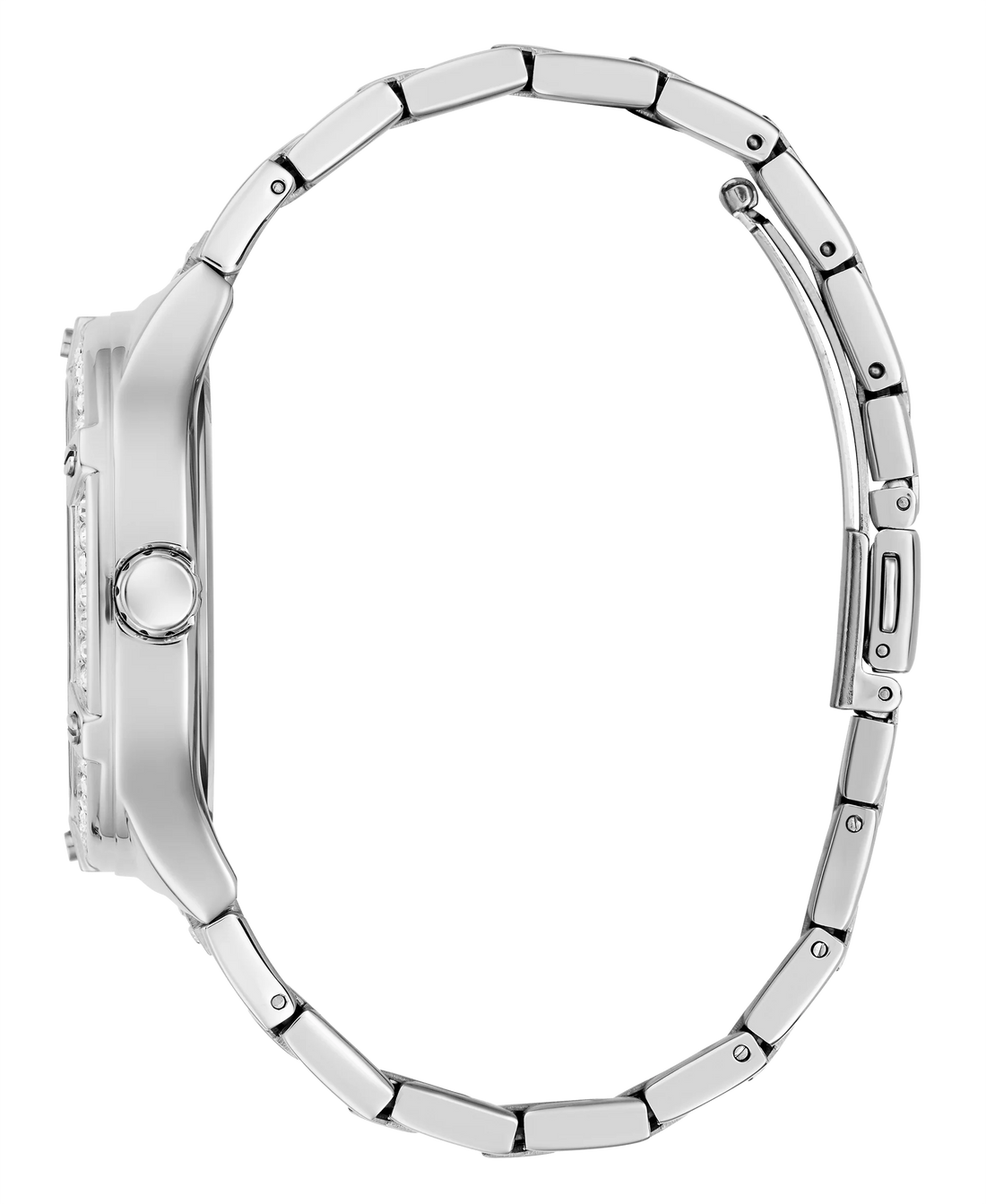 Guess Duchess Quartz Silver Dial Silver Steel Strap Watch For Women - GW0558L1