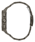 Guess Headliner Quartz Black Dial Grey Steel Strap Watch For Men - GW0572G5