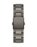Guess Headliner Quartz Black Dial Grey Steel Strap Watch For Men - GW0572G5