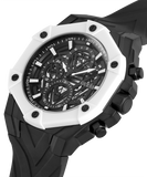 Guess Formula Chronograph Black Dial Black Silicone Strap Watch For Men - GW0579G1