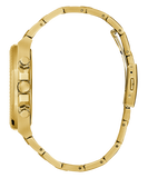 Guess Equity Multifunction Black Dial Gold Steel Strap Watch For Men - GW0703G5