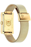 Gucci G-Frame Mother of Pearl Dial Yellow Gold Mesh Bracelet Watch For Women - YA147410