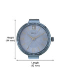 Guess Soho Diamonds Blue Dial Blue Mesh Bracelet Watch For Women - W0638L3