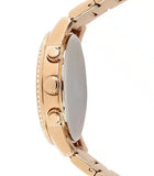 Guess Mini Surprise Analog Silver Dial Rose Gold Steel Strap Watch For Women - W0623L2