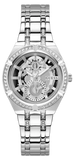 Guess Allara Quartz Silver Dial Silver Steel Strap Watch For Women - GW0604L1