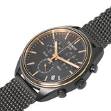 Tissot T Classic PR 100 Chronograph Anthracite Black Dial Black Mesh Bracelet Watch For Men - T101.417.23.061.00