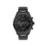 Hugo Boss Pioneer Black Dial Black Steel Strap Watch for Men - 1513714