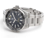 Tag Heuer Aquaracer Caliber 5 Black Dial Silver Steel Strap Watch for Men - WAY201A .BA0927