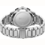 Hugo Boss Peak Black Dial Silver Steel Strap Watch for Men - 1513762