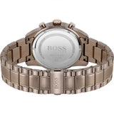 Hugo Boss Skymaster Blue Dial Brown Steel Strap Watch for Men - 1513788