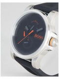 Hugo Boss Detroit Sport Quartz Black Dial Black Rubber Strap Watch for Men - 1550006