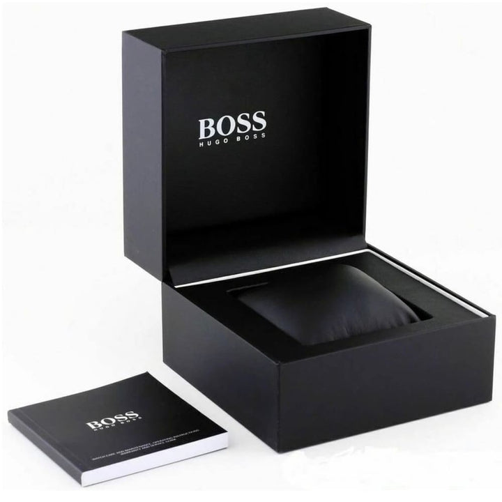 Hugo Boss Troper Chronograph Black Dial Brown Leather Strap Watch For Men - 1514100