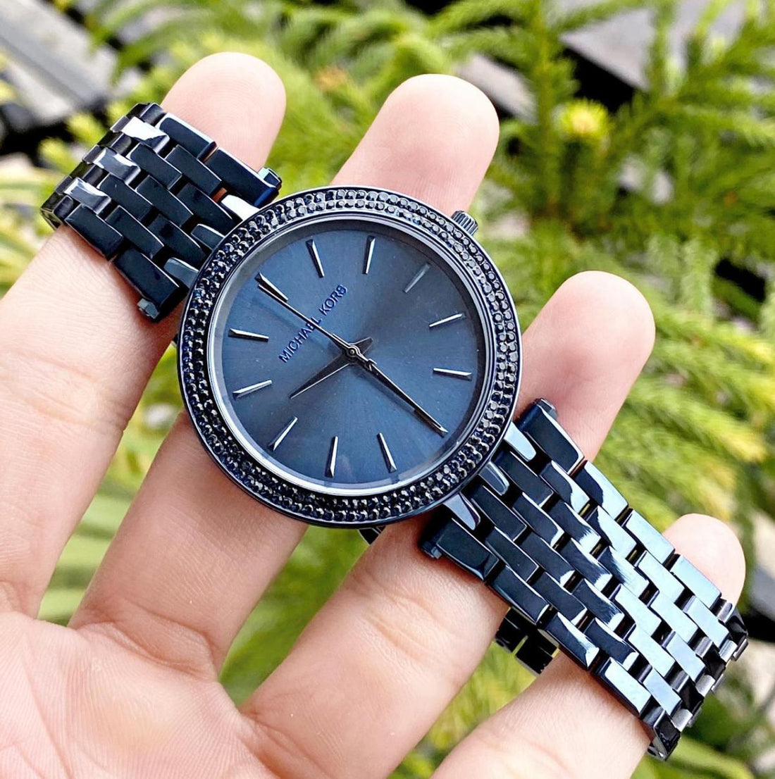 Michael Kors Darci Blue Dial Blue Steel Strap Watch for Women - MK3417