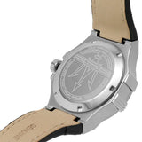 Maserati Potenza Automatic Black Dial Black Leather Strap Watch For Men - R8821108038