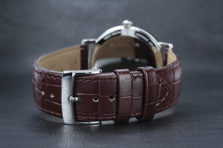 Tissot T Classic Everytime White Dial Brown Leather Strap Watch For Men - T109.410.16.033.00