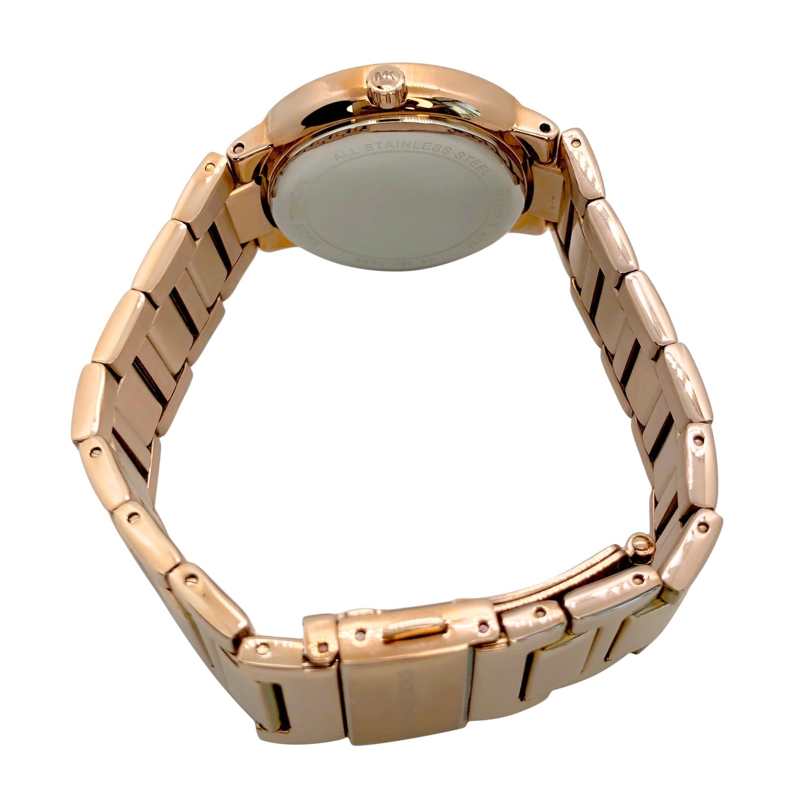 Michael Kors Gabbi Rose Gold Dial Rose Gold Steel Strap Watch For Women - MK3986