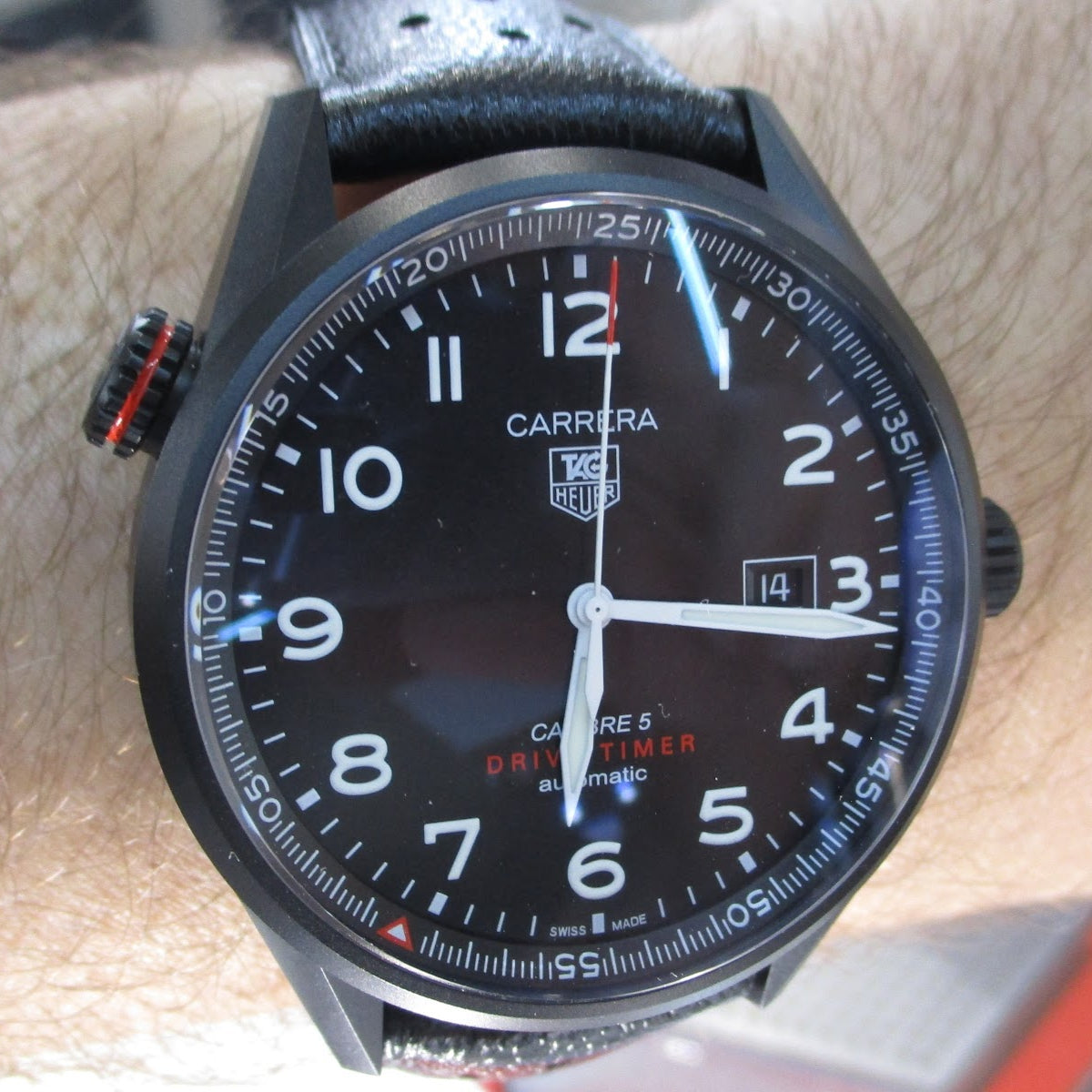 Tag Heuer Carrera Black Dial Watch for Men - WAR2A80.FC6337