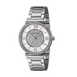 Michael Kors Catlin Silver Dial Silver Steel Strap Watch for Women - MK3355