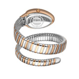 Just Cavalli Glam Evo 4 White Dial Two Tone Steel Strap Watch for Women - JC1L229M0075