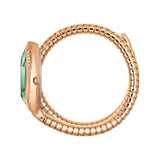Just Cavalli Taglio Green Dial Rose Gold Steel Strap Watch for Women - JC1L225M0065