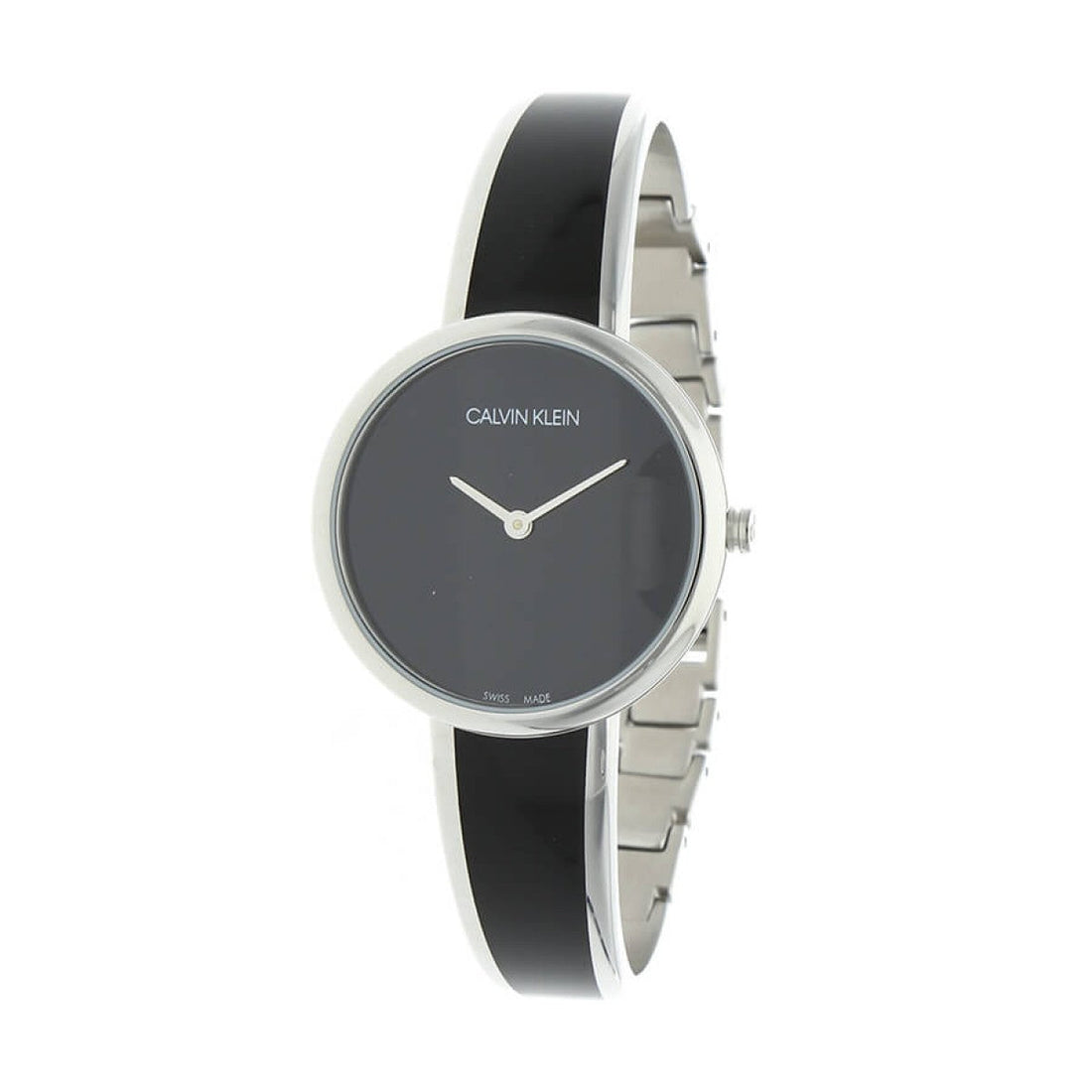 Calvin Klein Seduce Black Dial Two Tone Steel Strap Watch for Women - K4E2N111