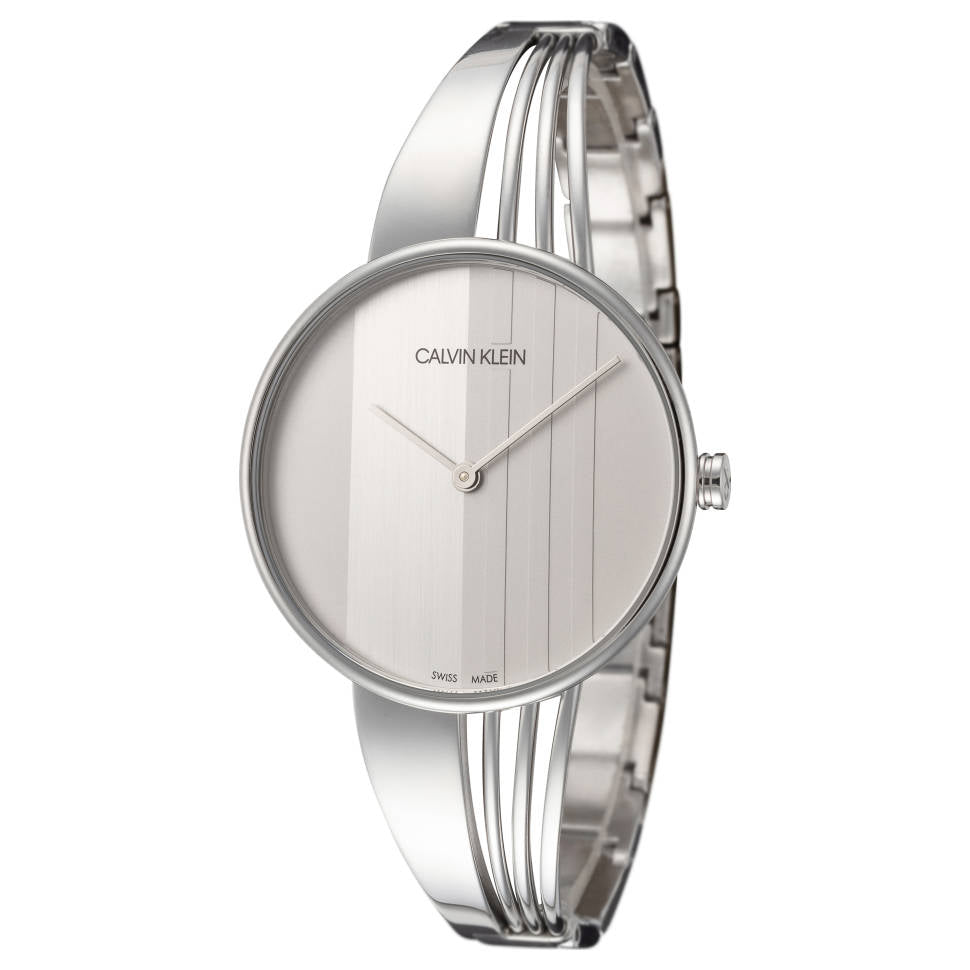 Calvin Klein Drift Silver Dial Silver Steel Strap Watch for Women - K6S2N116