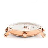 Daniel Wellington Classy Winchester White Dial Two Tone NATO Strap Watch For Women - DW00100065