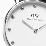 Daniel Wellington Classy Glasgow White Dial Two Tone Nylon Strap Watch For Women - DW00100082