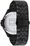 Tommy Hilfiger Shawn Quartz Black Dial Black Steel Strap Watch for Men - 1791611