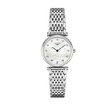 Longines La Grande Classique Diamonds White Dial Silver Steel Strap Watch for Women - L4.209.4.87.6
