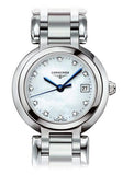 Longines PrimaLuna Mother of Pearl Dial Silver Steel Strap Watch for Women - L8.110.4.87.6