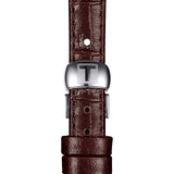 Tissot Le Locle Automatic Lady Silver Dial Brown Leather Strap Watch For Women - T41.1.113.77