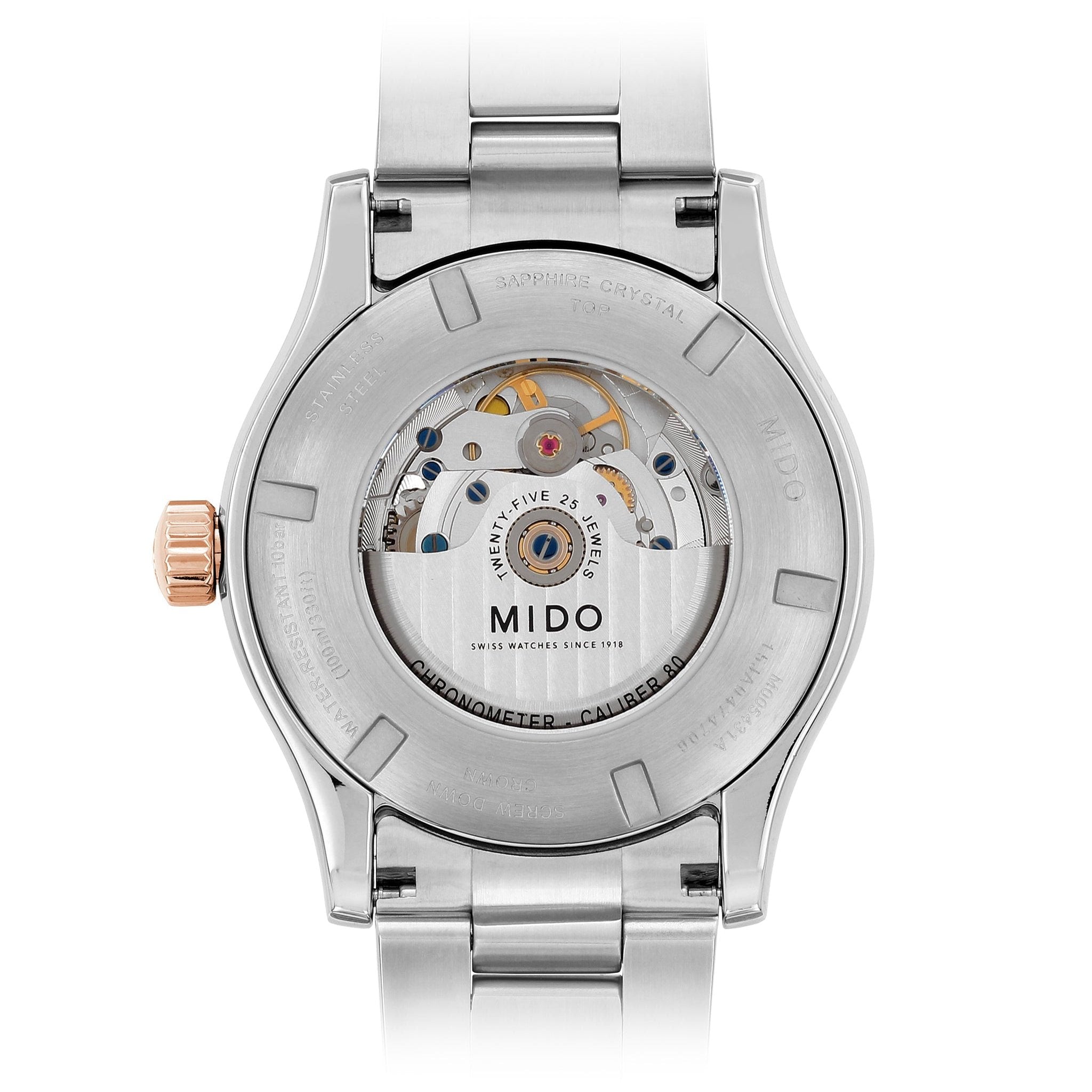Mido Multifort Automatic Silver Dial Two Tone Steel Strap Watch For Men - M005.430.22.031.80