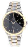 Tudor Style Automatic Black Dial Two Tone Steel Strap Watch for Men - M12713-0005