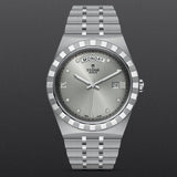 Tudor Royal Day Date Diamonds Automatic Silver Dial Silver Steel Strap Watch for Men - M28600-0002