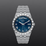 Tudor Royal Automatic Blue Dial Silver Steel Strap Watch for Men - M28600-0005